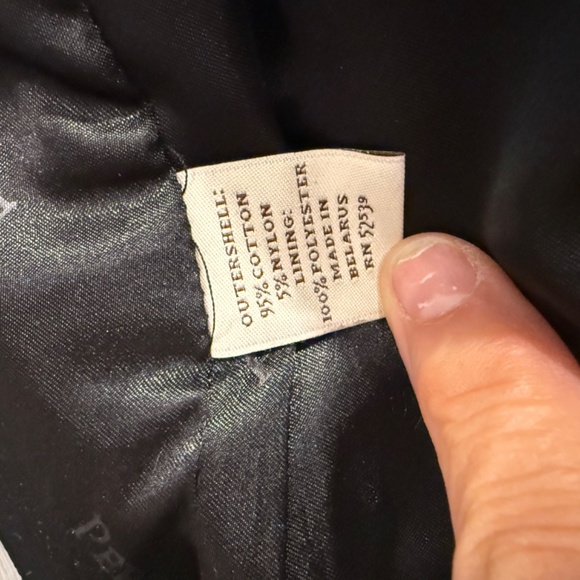 Perry Ellis ¾ Length Cotton Twill Coat - Picture 10 of 12